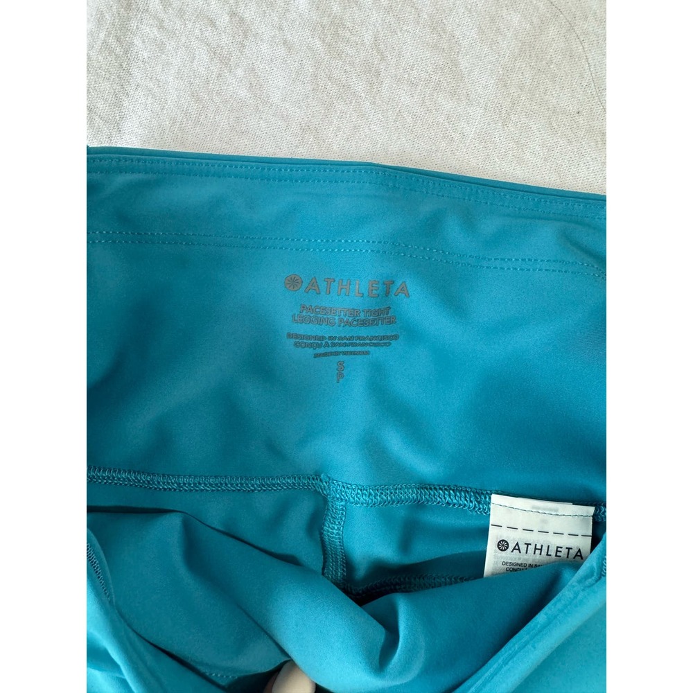 NWT Athleta Leggings pacesetter tight blue size small - Picture 4 of 7